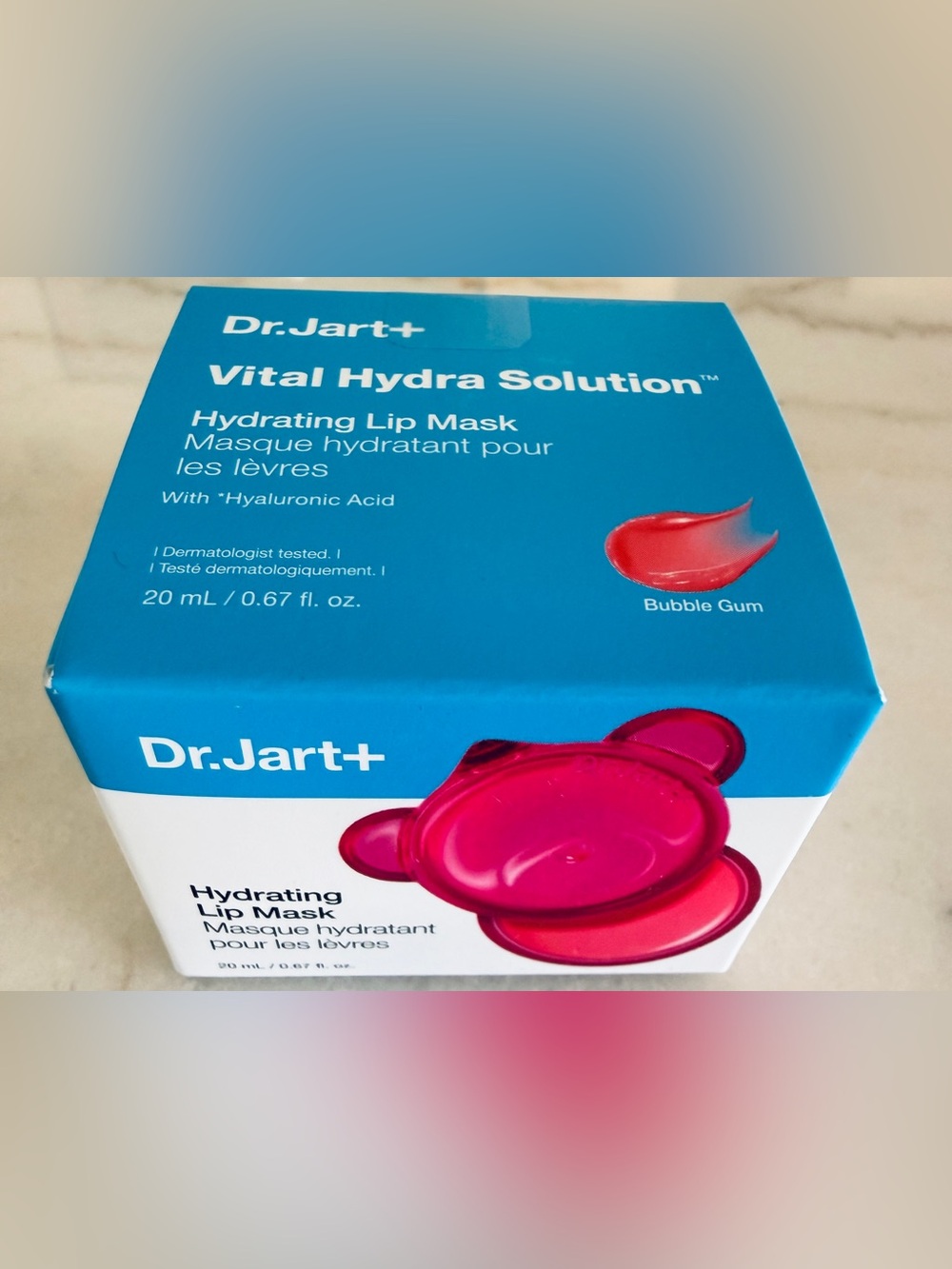 SEALED - Dr. Jart+ Vital Hydra Solution Hydrating Lip Mask — Bubble Gum Pink